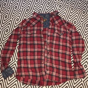 Red striped flannel
